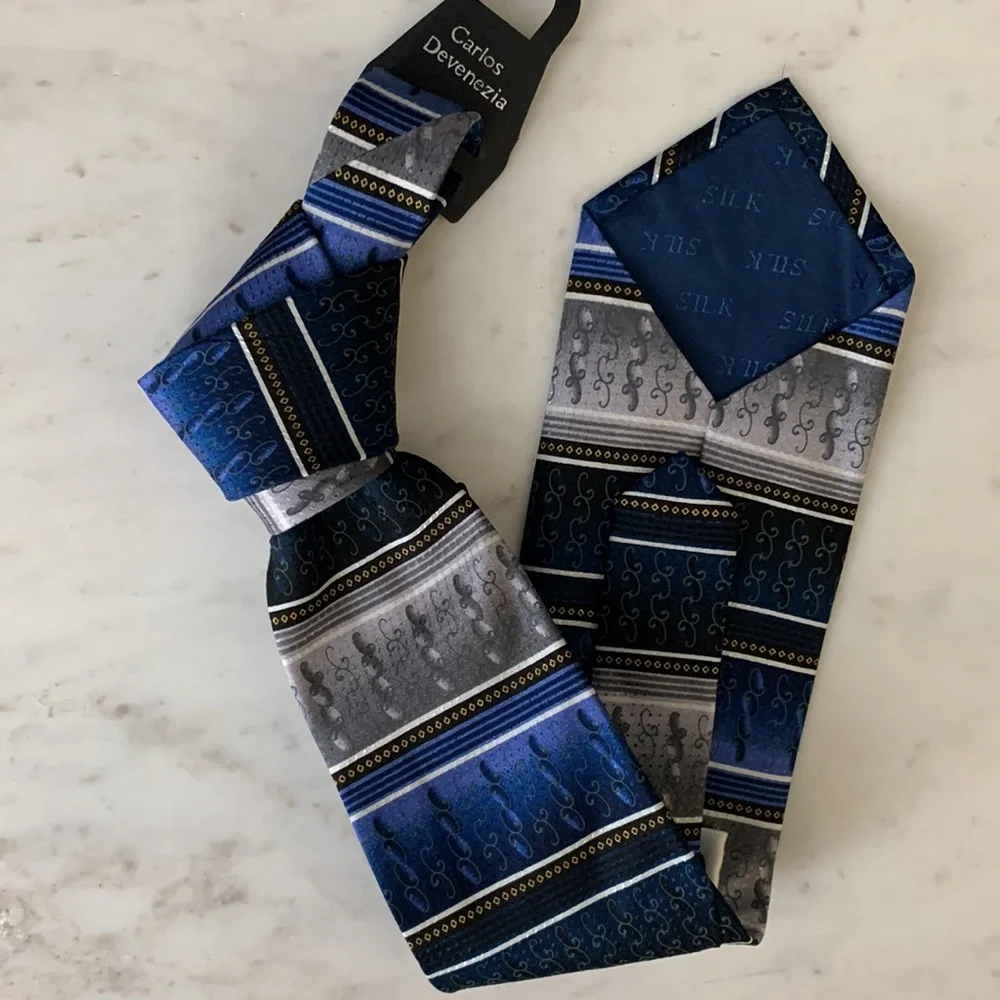 Carlos Devenezia Multicolored Silk Tie